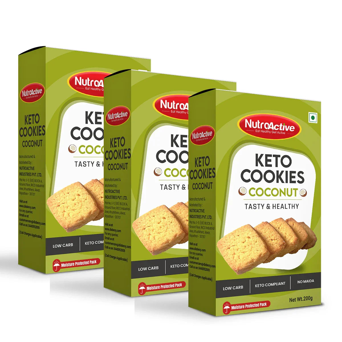 pack of 3 keto cookies