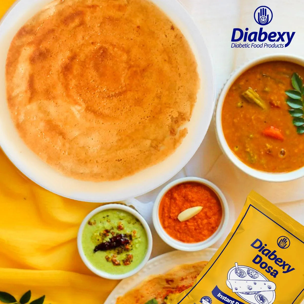 Dosa made with Diabexy Dosa Mix
