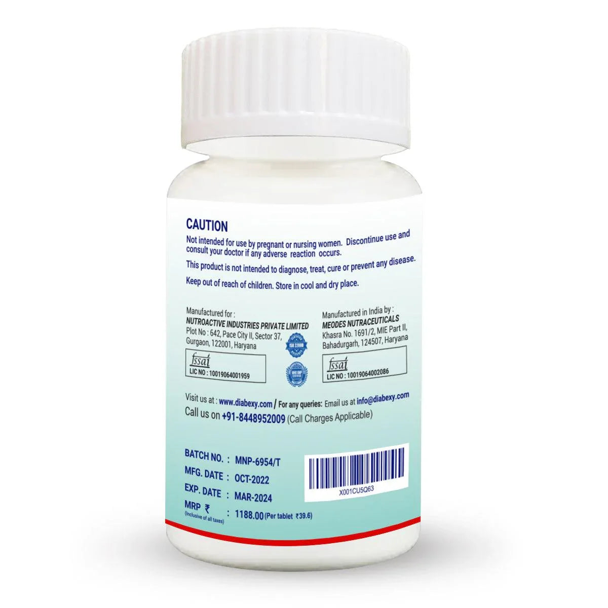 Instruction and precaution - 30 Tablets
