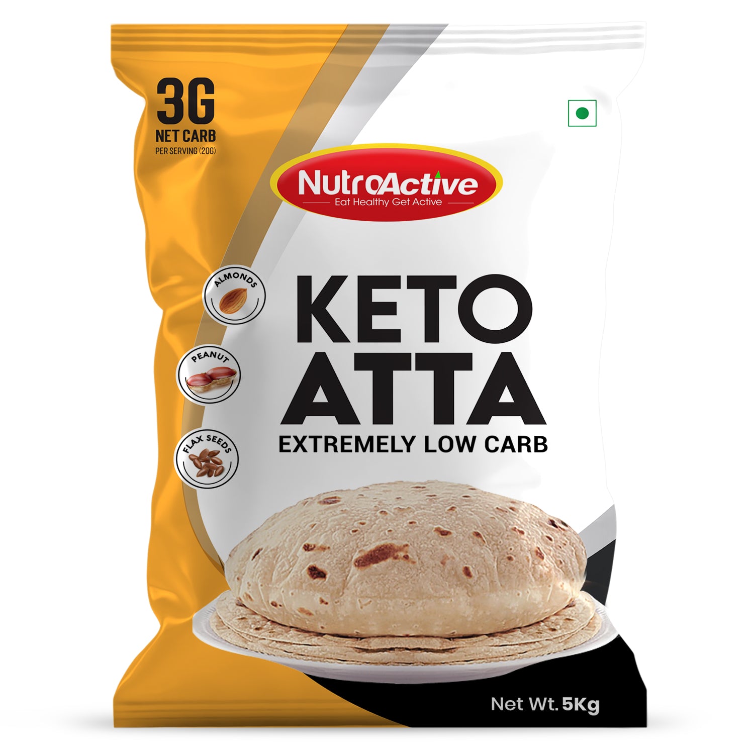 NutroActive Low Carb Keto Atta for Weight Loss | High Protein