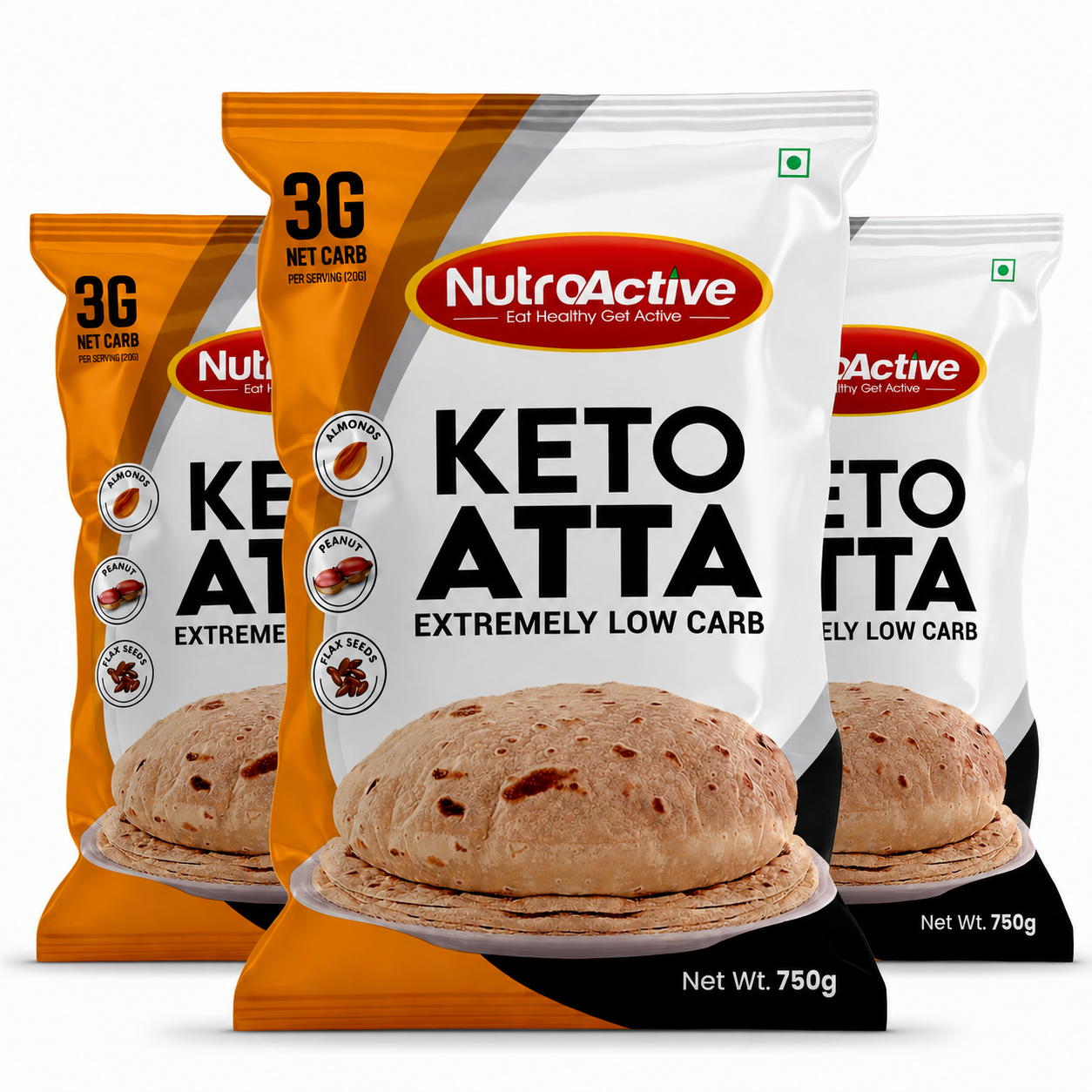 NutroActive Low Carb Keto Atta for Weight Loss | High Protein