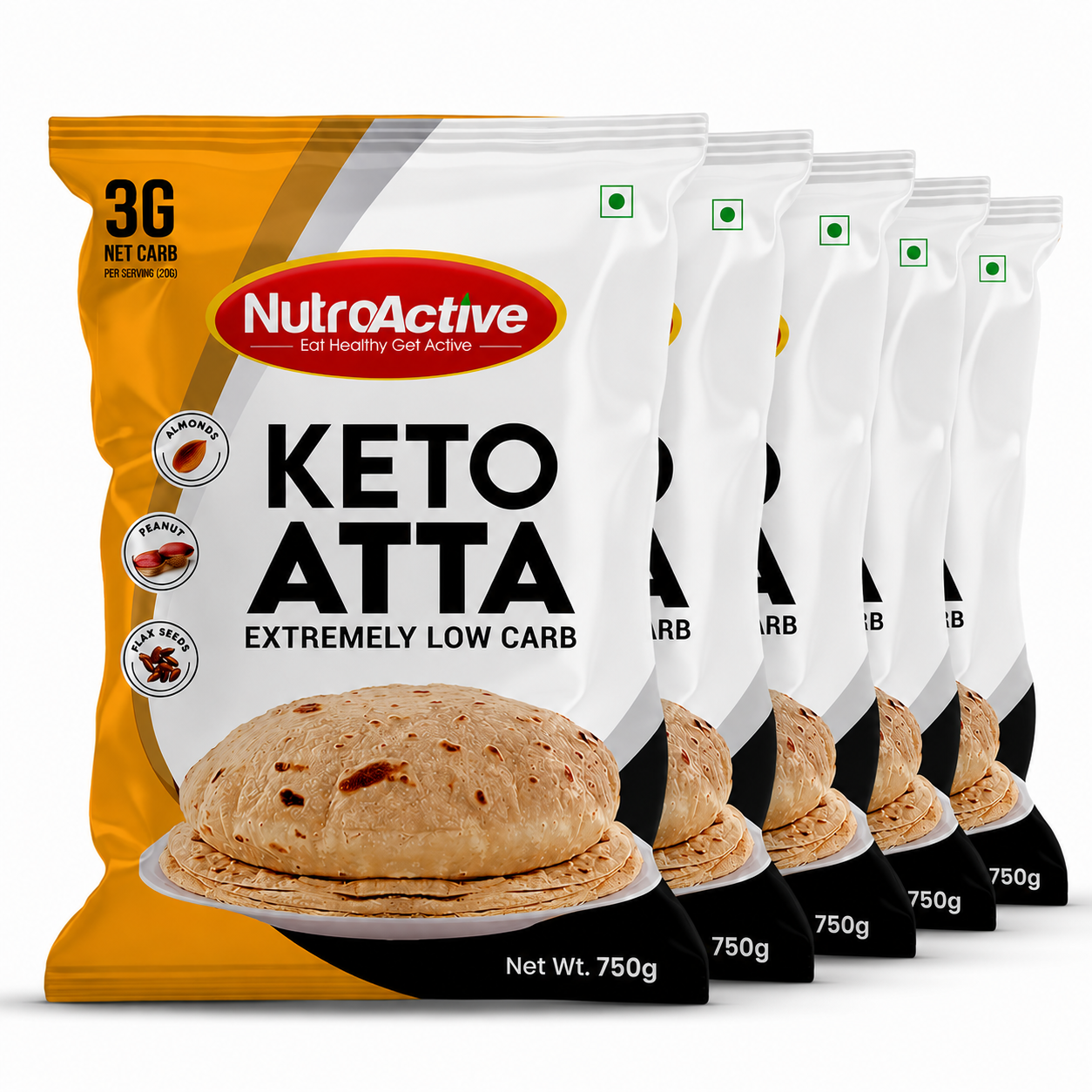 NutroActive Low Carb Keto Atta for Weight Loss | High Protein