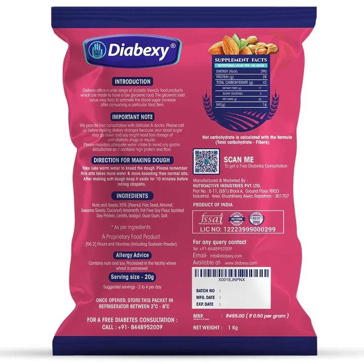 Diabexy Gluten Free Atta