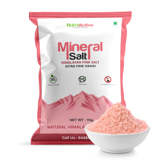 NutroActive MineralSalt Himalayan Pink Rock Salt- 1 kg