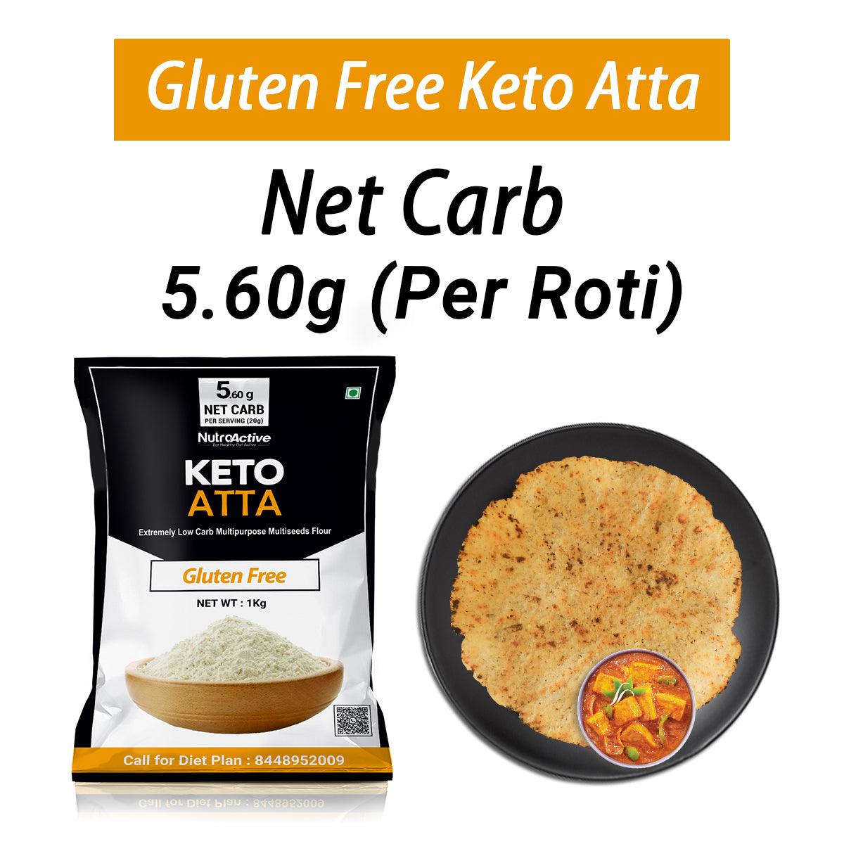 Net carb of low carb weight loss atta