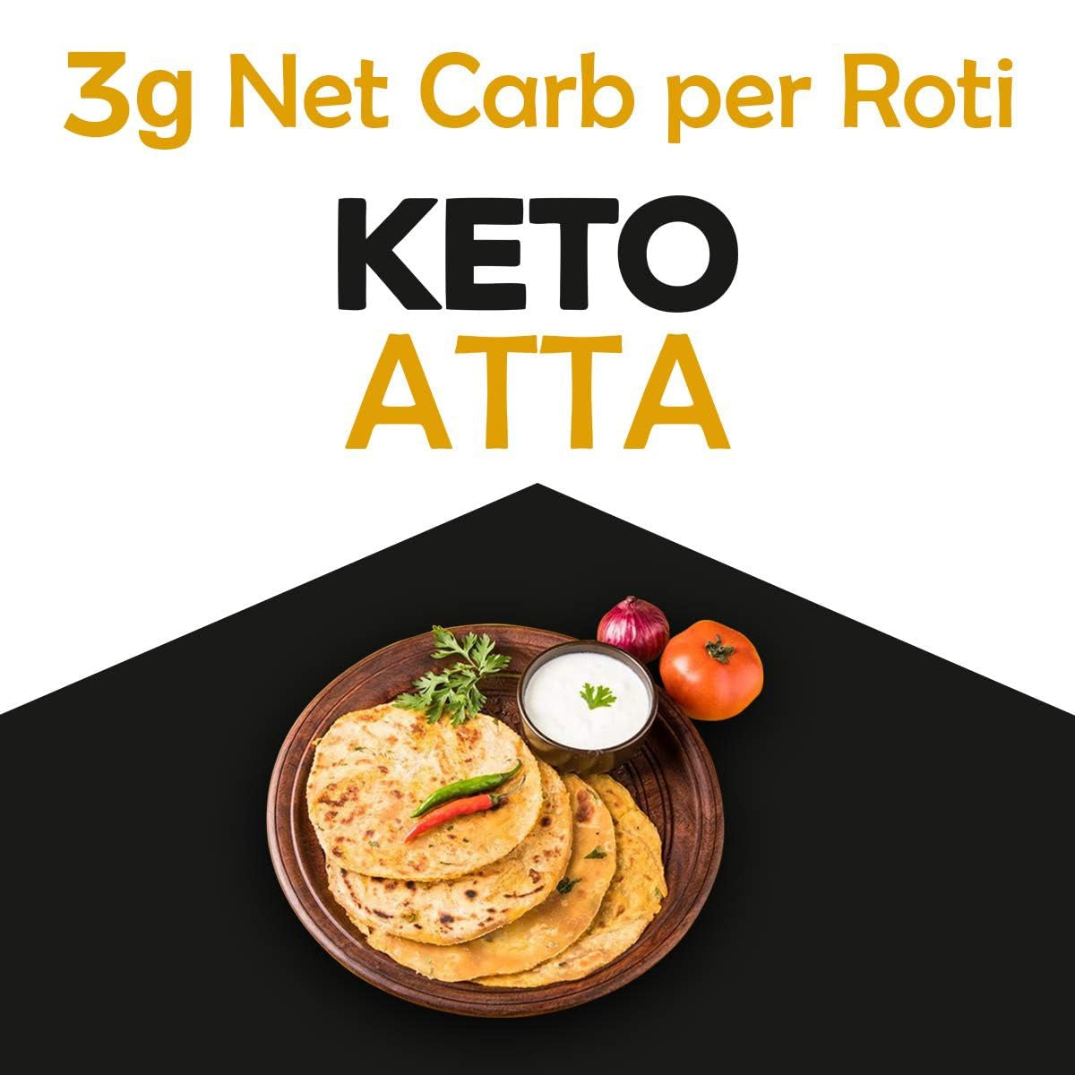 NutroActive Keto Atta Net Carb 3g Extremely Low Carb Flour