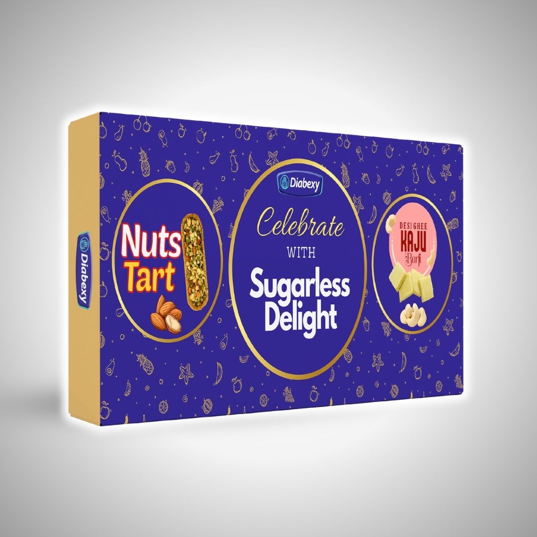 🎁 Diabexy Sweet Gift Pack Combo (Kaju Barfi & Nuts Tart) (100% off)